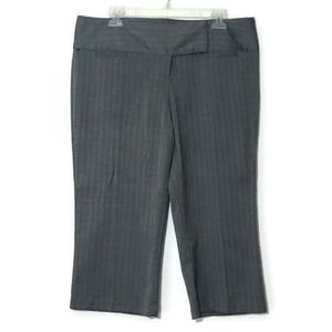 Grey Herringbone Dress Capris Size 13